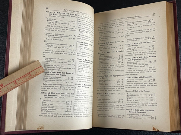 1897 Formulary, 5000 Medicine Remedies Chemistry Druggist Soda Recipe Book = Lots of Great Plant Medicine Formulas! A Good Prepper Book too!