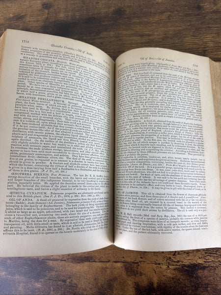 1885 Dispensatory of the United States of America 15th Ed. - Medical Compendium  - Hundreds and Hundreds of Plant Medicines!