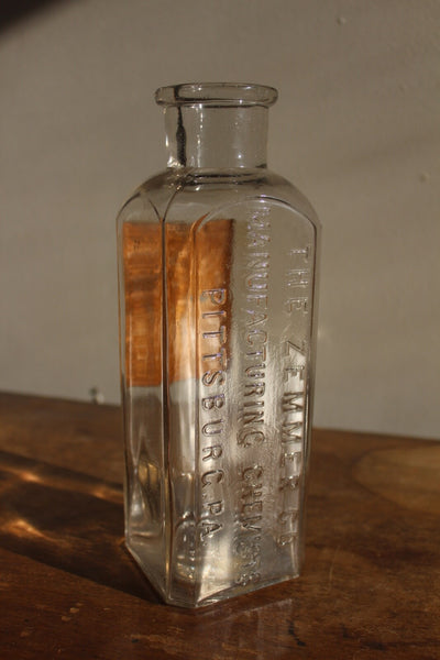 Fund Raiser - MEDICINE PHARMACY GARGLE ASTRINGENT Zimmer Co. Pittsburg, Pa. Label & Embossed