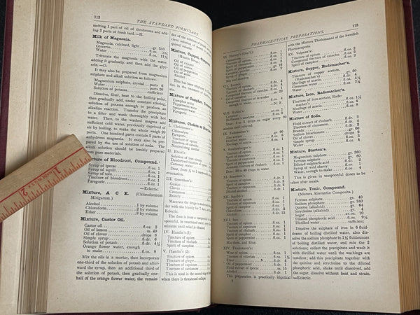 1897 Formulary, 5000 Medicine Remedies Chemistry Druggist Soda Recipe Book = Lots of Great Plant Medicine Formulas! A Good Prepper Book too!