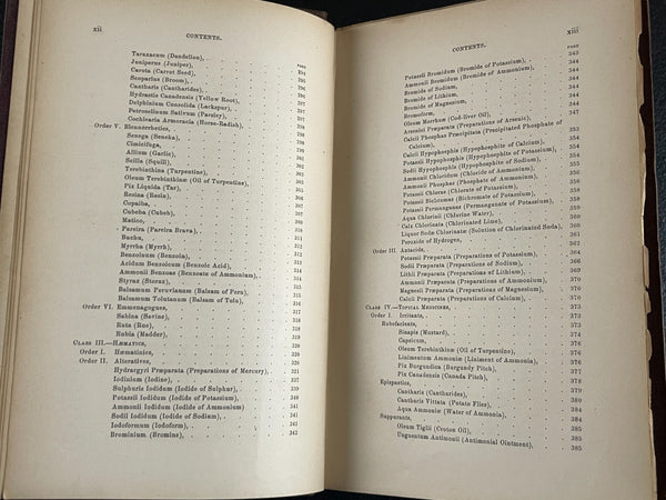 1876 Materia Medica, Biddle, Medicinal Plants, Poison Antidotes, etc. - Very Good Condition of Scarce Work