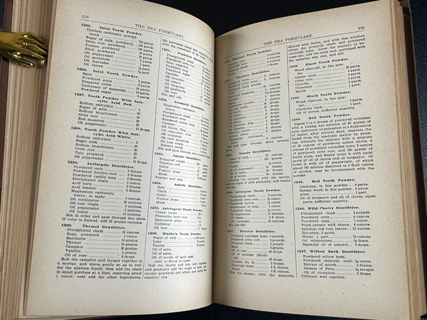 1893 - The Era Formulary, 5000 Druggist Medicine Remedy Recipes & Processes Bitters, etc. AN IMPORTANT RESOURCE