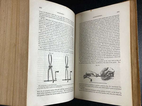 VERY RARE - 1860 Cazeaux's Midwifery, Pregnancy Illus. Medicine Medical Leather Bound Book