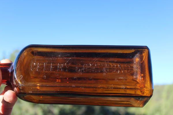 MEDICINE BOTTLE PAINE'S CELERY COMPOUND Near Mint Condition