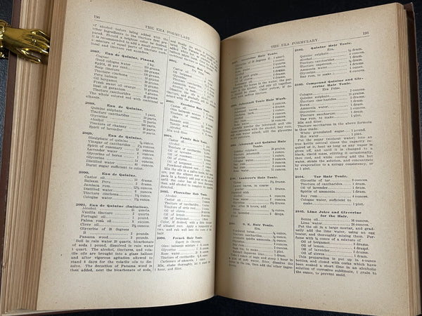 1893 - The Era Formulary, 5000 Druggist Medicine Remedy Recipes & Processes Bitters, etc. AN IMPORTANT RESOURCE