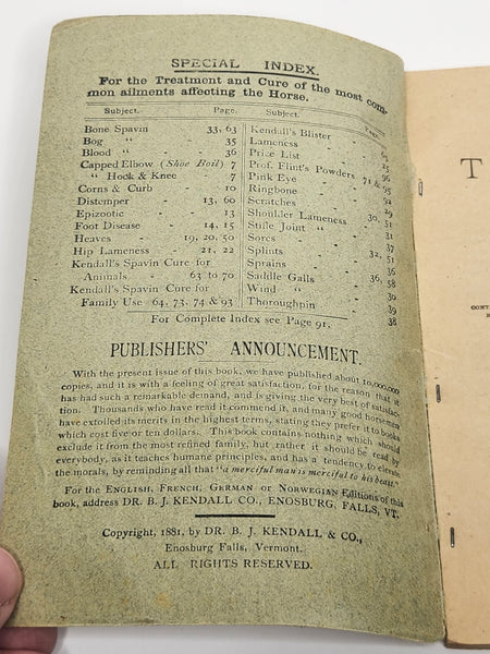 A Treatise on the Horse and His Diseases Illustrated Veterinary Guide 1907