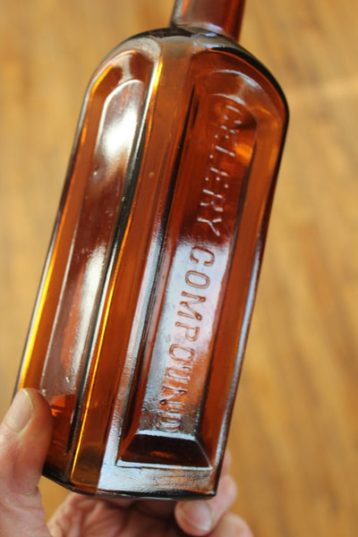 MEDICINE BOTTLE PAINE'S CELERY COMPOUND Near Mint Condition