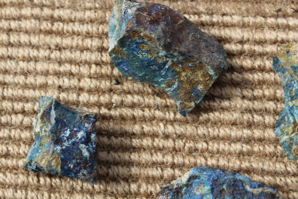 Fund Raiser - MINERAL Rare - Old Spanish Workings From The 1600's AZURITE Lot #3- 1 Pound - Healing Stone!