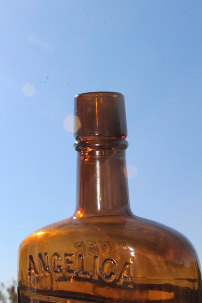 FUND RAISER - MEDICINE BOTTLE - ANGELICA BITTER TONIC JOS. TRINER CHICAGO. ILL. - Near Mint!