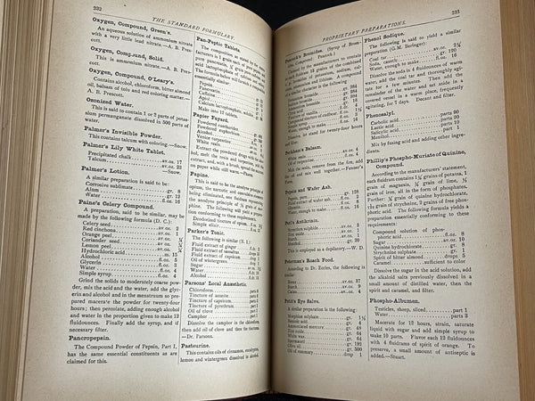 1897 Formulary, 5000 Medicine Remedies Chemistry Druggist Soda Recipe Book = Lots of Great Plant Medicine Formulas! A Good Prepper Book too!