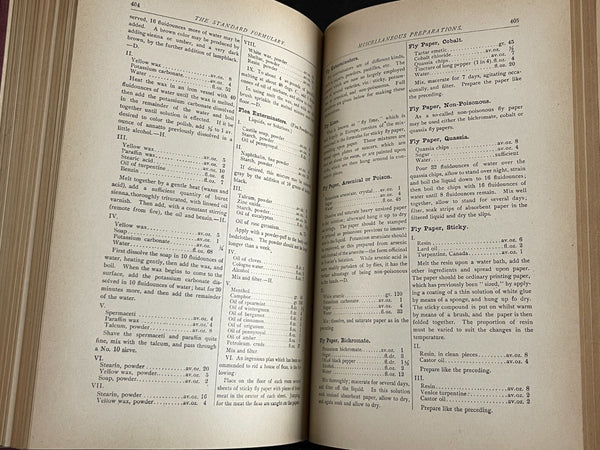 1897 Formulary, 5000 Medicine Remedies Chemistry Druggist Soda Recipe Book = Lots of Great Plant Medicine Formulas! A Good Prepper Book too!