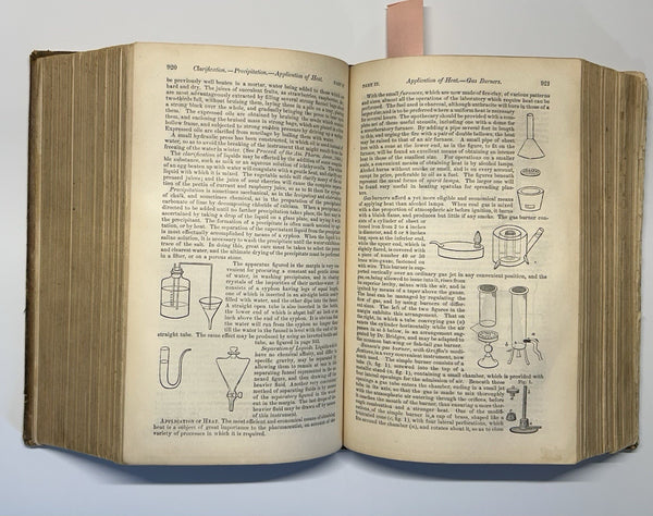 Dispensatory of the United States Wood & Bache 13th Ed. 1872 Leather Bound Illus - An Inexpensive and Usable copy!