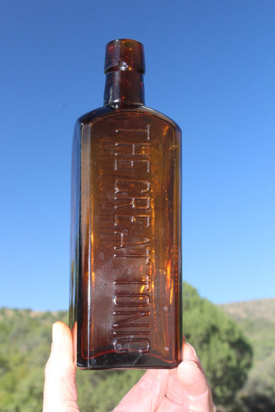 MEDICINE BOTTLE - WAIT'S WILD CHERRY TONIC THE GREAT TONIC Near Mint!