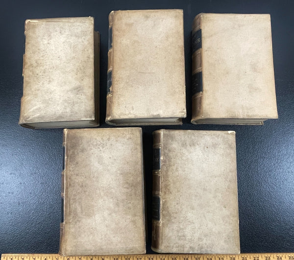 1885 1886 System of Medicine, Pepper, 1st, Complete 5 Vol Leather Bound Book Set VERY RARE AS A SET THIS NICE!