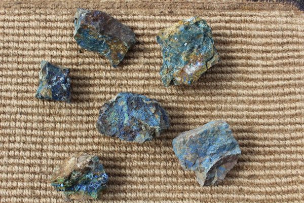 Fund Raiser - MINERAL Rare - Old Spanish Workings From The 1600's AZURITE Lot #3- 1 Pound - Healing Stone!