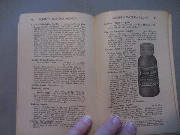 Squibb's Materia Medica, 1910 Price List and Product Catalog