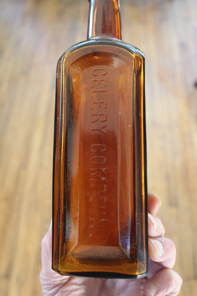 MEDICINE BOTTLE PAINE'S CELERY COMPOUND Near Mint Condition