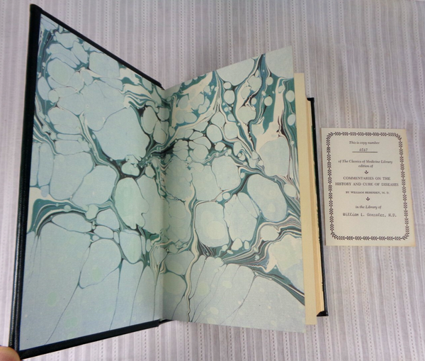 The History and Cure of Diseases William Heberden 1982 Classics Of Medicine - Limited Edition Reprint of 1802 Edition