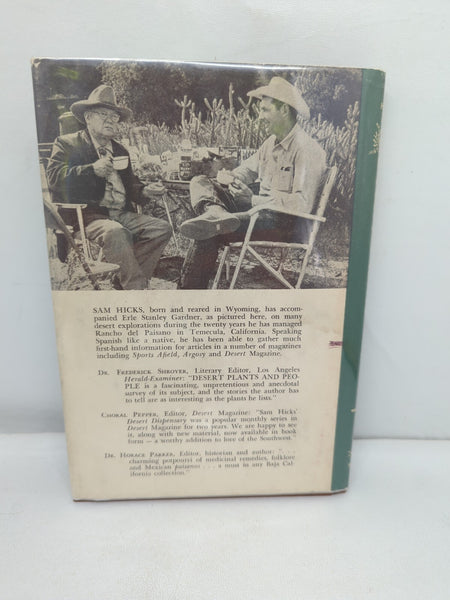 Desert Plants and People by Sam Hicks 1966 First Edition Hard Cover Dust Jacket