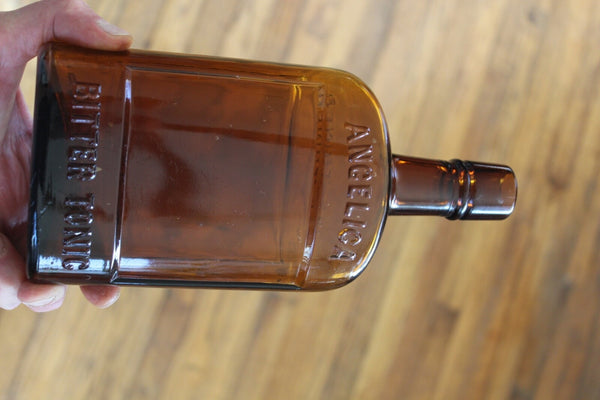 FUND RAISER - MEDICINE BOTTLE - ANGELICA BITTER TONIC JOS. TRINER CHICAGO. ILL. - Near Mint!