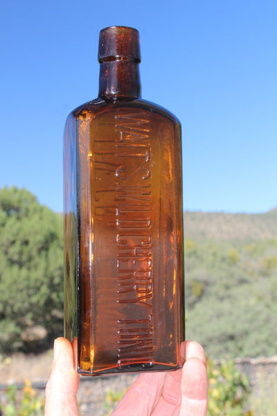MEDICINE BOTTLE - WAIT'S WILD CHERRY TONIC THE GREAT TONIC Near Mint!