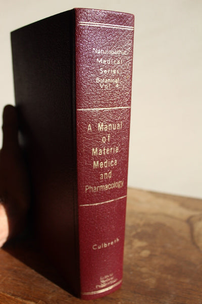 A MANUAL OF MATERIA MEDICA & PHARMACOLOGY Culbreth FINE  An IMPORTANT Work