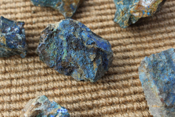 Fund Raiser - MINERAL Rare - Old Spanish Workings From The 1600's AZURITE Lot #3- 1 Pound - Healing Stone!