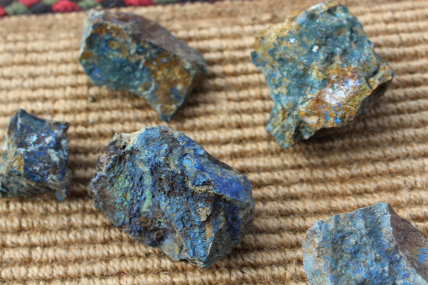 Fund Raiser - MINERAL Rare - Old Spanish Workings From The 1600's AZURITE Lot #3- 1 Pound - Healing Stone!