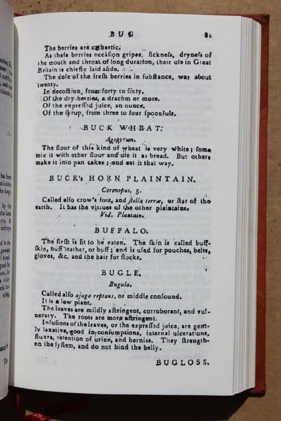 FUND RAISER - THE AMERICAN HERBAL Or Material Medica - SAMUEL STERNS - 1801 - Modern Reprint
