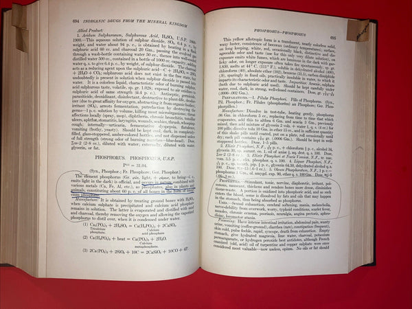Materia Medica and Pharmacology 1927 Culbreth Hardcover - EXCELLENT REFERENCE