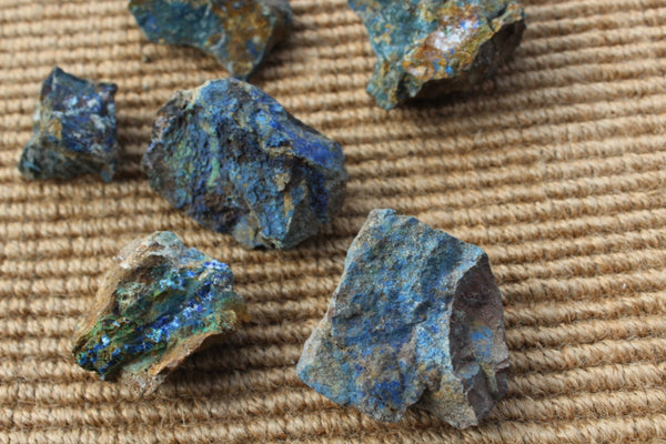 Fund Raiser - MINERAL Rare - Old Spanish Workings From The 1600's AZURITE Lot #3- 1 Pound - Healing Stone!