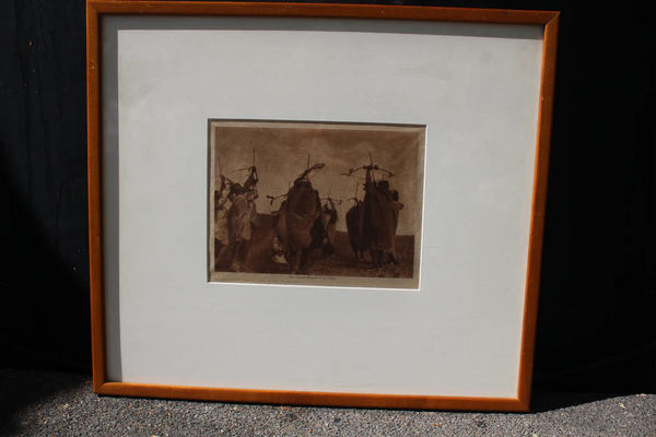 SPECIAL FUND RAISER - ATSINA CRAZY DANCE - THE FLIGHT OF ARROWS - By Curtis, Edward S Print