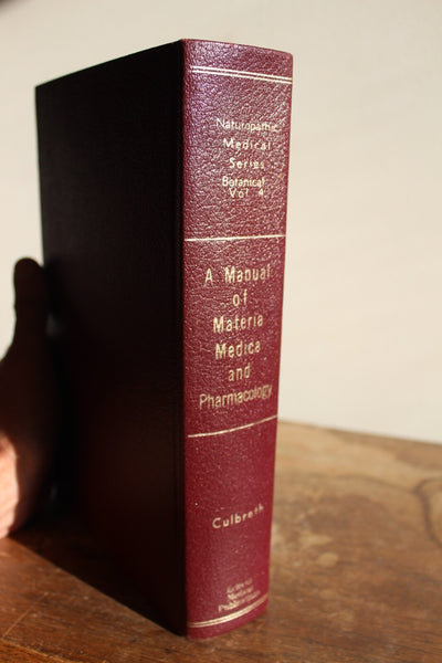 A MANUAL OF MATERIA MEDICA & PHARMACOLOGY Culbreth FINE  An IMPORTANT Work