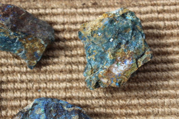 Fund Raiser - MINERAL Rare - Old Spanish Workings From The 1600's AZURITE Lot #3- 1 Pound - Healing Stone!
