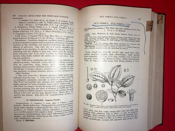 Materia Medica and Pharmacology 1927 Culbreth Hardcover - EXCELLENT REFERENCE