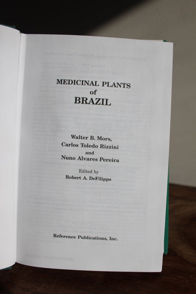 Ethnobotany MEDICINAL PLANTS OF BRASIL By More,Rizzini, Pereira -