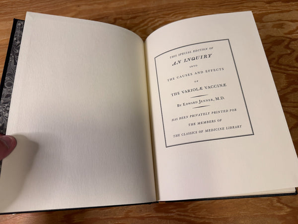 The Causes and Effects of the Variolae Vaccinae The Classics of Medicine Library - Beautiful Leather Bound Reprint of the Classic 1798 Work