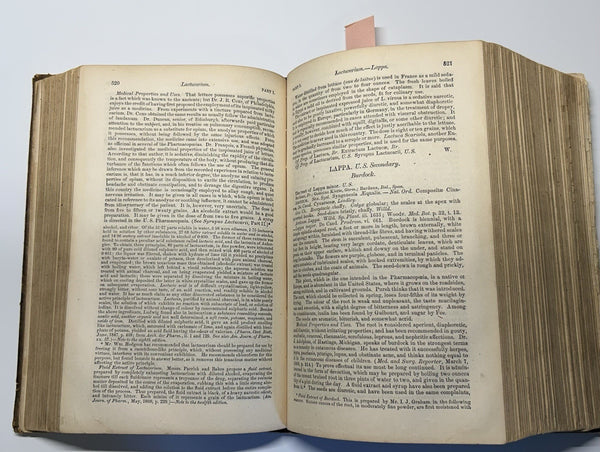 Dispensatory of the United States Wood & Bache 13th Ed. 1872 Leather Bound Illus - An Inexpensive and Usable copy!