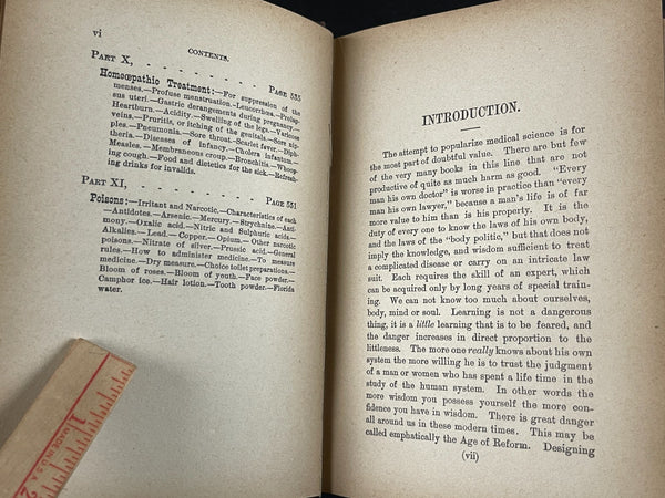 1888   Wife and Mother, Women's Health, Pregnancy, Maternity, Unique Medical Book