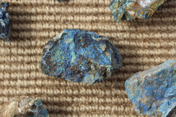 Fund Raiser - MINERAL Rare - Old Spanish Workings From The 1600's AZURITE Lot #3- 1 Pound - Healing Stone!