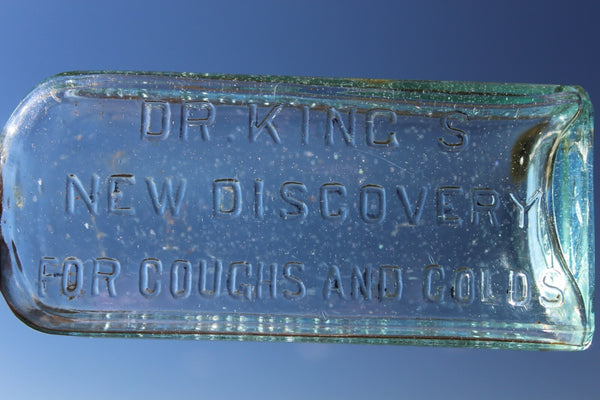 MEDICINE BOTTLE DR. KING'S NEW DISCOVERY For COUGHS And COLDS - Near Mint