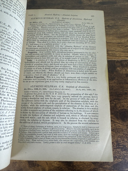 1885 Dispensatory of the United States of America 15th Ed. - Medical Compendium  - Hundreds and Hundreds of Plant Medicines!