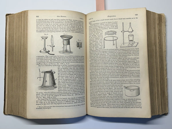 Dispensatory of the United States Wood & Bache 13th Ed. 1872 Leather Bound Illus - An Inexpensive and Usable copy!