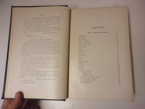 Eclectic Practice of Medicine, Rolla L. Thomas, 3rd edition (1920 hardcover) Another RARE Eclectic Medicine Book!