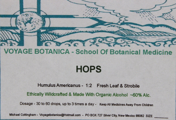 HOPS FLOWER EXTRACT (Humulus americanus) - 8 ounce size – VOYAGE BOTANICA