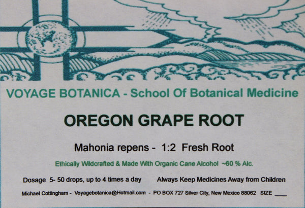 OREGON GRAPE ROOT EXTRACT - Mahonia repens -  4 ounce size -