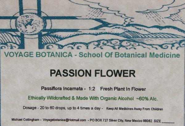 PASSION FLOWER EXTRACT  - Passiflora incarnata -   4 ounce size -