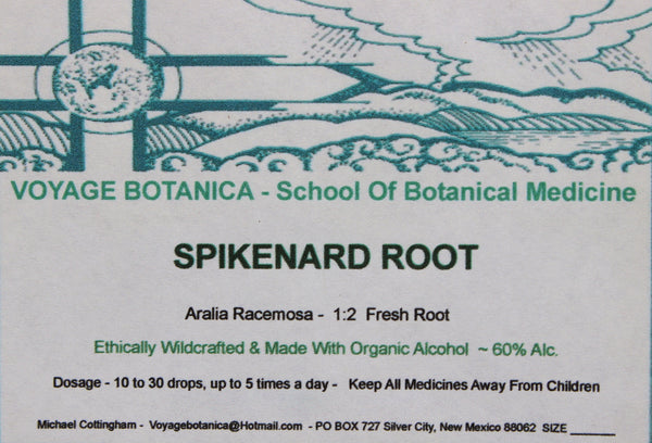 SPIKENARD ROOT EXTRACT  - (Aralia racemosa)  -   4 ounce size -