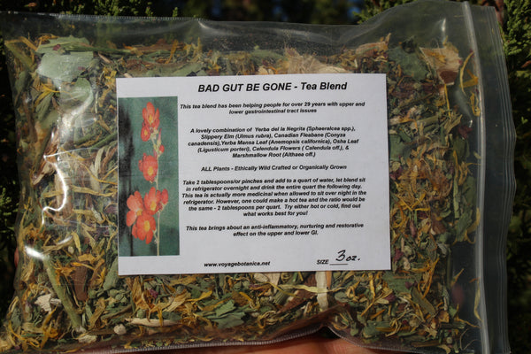 BAD GUT BE GONE - Tea Blend - 3 Ounce Size - An Amazing Medicinal Tea !!!  WILL Be Available After June 20th, 2023 - Order NOW & SAVE!