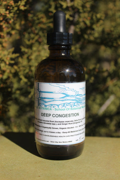 DEEP CONGESTION - Inmortal, Osha, Grindelia, Ginger & Desert Lavender - 4 Ounce Size